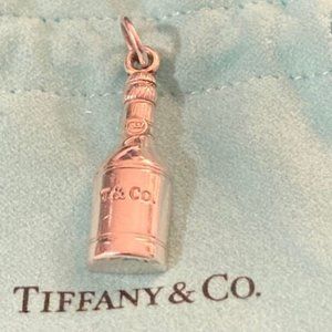 VERY RARE, NEW!! Tiffany & Co. Sterling Silver Champagne Bottle Charm